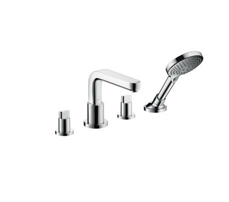 4-hole rim mounted bath mixer with spout 171 mm